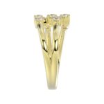 18K YELLOW GOLD 1/2CT ROUND DIAMOND LADIES RING - Image 3