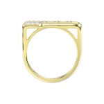 18K YELLOW GOLD 1/2CT ROUND DIAMOND LADIES RING - Image 2