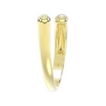 18K YELLOW GOLD 1/2CT ROUND DIAMOND LADIES RING - Image 3