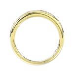 18K YELLOW GOLD 1/2CT ROUND DIAMOND LADIES WRAP RING - Image 2