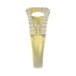 18K YELLOW GOLD 1/3CT ROUND DIAMOND LADIES BAND - Image 5