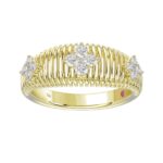 18K YELLOW GOLD 1/3CT ROUND DIAMOND LADIES RING
