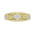 18K YELLOW GOLD 1/3CT ROUND DIAMOND LADIES RING - Image 5