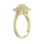 18K YELLOW GOLD 1CT ROUND DIAMOND LADIES RING - Image 2