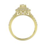 18K YELLOW GOLD 1CT ROUND DIAMOND LADIES RING - Image 4