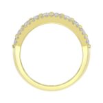 18K YELLOW GOLD 1CT ROUND/BAGUETTE DIAMOND LADIES BAND - Image 2