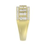 18K YELLOW GOLD 1CT ROUND/BAGUETTE DIAMOND LADIES BAND - Image 3