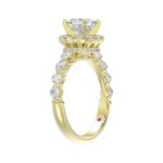 18K YELLOW GOLD 2.00CT ROUND/PRINCESS/DIAMOND SEMI MOUNT LADIES RING (CENTER STONE PRINCESS DIAMOND 1.00CT) - Image 3