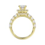 18K YELLOW GOLD 2.00CT ROUND/PRINCESS/DIAMOND SEMI MOUNT LADIES RING (CENTER STONE PRINCESS DIAMOND 1.00CT) - Image 5