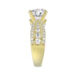 18K YELLOW GOLD 4.00CT ROUND DIAMOND SEMI MOUNT LADIES RING (CENTER STONE ROUND DIAMOND 3.00CT) - Image 6