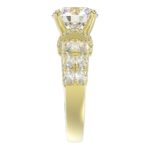 18K YELLOW GOLD 6.00CT ROUND/OVAL DIAMOND SEMI MOUNT LADIES RING (CENTER STONE ROUND DIAMOND 4.00CT) - Image 6
