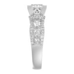 18L WHITE GOLD 3 1/4CT ROUND/PRINCESS/OVAL DIAMOND LADIES SEMI MOUNT RING(CENTER STONE MOUNT PRINCESS DIAMOND 2CT) - Image 6