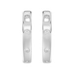 18K WHITE GOLD 1/3CT ROUND DIAMOND LADIES EARRINGS