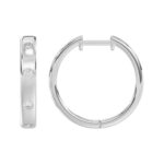 18K WHITE GOLD 1/3CT ROUND DIAMOND LADIES EARRINGS - Image 2