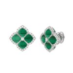 18K WHITE GOLD 1/3CT ROUND DIAMOND LADIES EARRINGS - Image 3