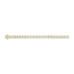 14K YELLOW GOLD 3CT ROUND DIAMOND LADIES TENNIS BRACELET - Image 2