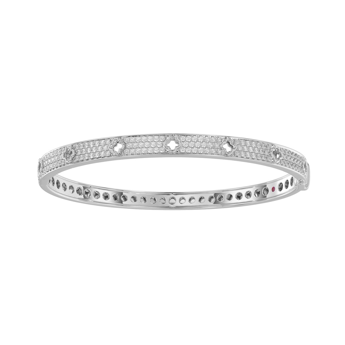 19177689_VA20472W-1201x1201.jpg 18K WHITE GOLD 1CT ROUND DIAMOND LADIES BANGLE - Image 1