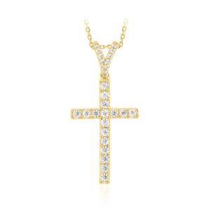 14K YELLOW GOLD 1/2CT ROUND DIAMOND LADIES PENDANT WITH CHAIN