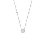 18K WHITE GOLD 1/3CT ROUND DIAMOND LADIES NECKLACE