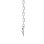 18K WHITE GOLD 1/4CT ROUND DIAMOND LADIES NECKLACE - Image 2