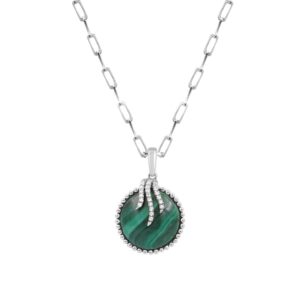 18K WHITE GOLD 1/5CT ROUND DIAMOND LADIES PENDANT