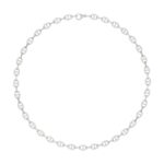 18K WHITE GOLD 1CT ROUND DIAMOND LADIES NECKLACE