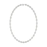 18K WHITE GOLD 1CT ROUND DIAMOND LADIES NECKLACE - Image 3