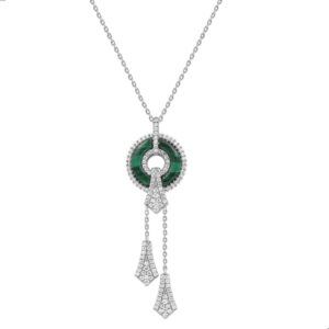 18K WHITE GOLD 3/4CT ROUND DIAMOND LADIES PENDANT