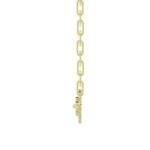 18K YELLOW GOLD 1/4CT ROUND DIAMOND LADIES NECKLACE - Image 2