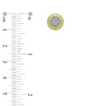 LADIES EARRINGS 0.25CT ROUND DIAMOND 10K YELLOW GOLD - Image 5