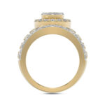 LADIES RING 2.00CT ROUND DIAMOND 10K YELLOW GOLD - Image 2