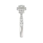 14K WHITE GOLD 1 1/4CT ROUND DIAMOND LADIES RING( CENTER STONE ROUND DIAMOND 1/2CT) - Image 5