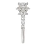 14K WHITE GOLD 1CT ROUND/PRINCESS DIAMOND LADIES SEMI MOUNT RING(CENTER STONE MOUNT PRINCESS DIAMOND 1CT) - Image 5