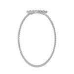 18K WHITE GOLD 1/2CT ROUND DIAMOND LADIES BANGLE - Image 2