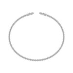 18K WHITE GOLD 1/2CT ROUND DIAMOND LADIES BANGLE - Image 4