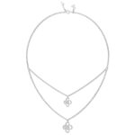 18K WHITE GOLD 1/5CT ROUND DIAMOND LADIES NECKLACE - Image 2