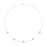 18K WHITE GOLD 3/8CT ROUND DIAMOND LADIES NECKLACE