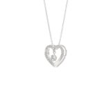 10K WHITE GOLD 1/4CT ROUND DIAMOND LADIES PENDANT WITH CHAIN - Image 3