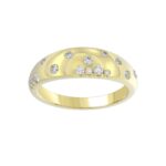 10K YELLOW GOLD 1/3CT ROUND DIAMOND LADIES RING