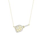 10K YELLOW GOLD 1/6CT ROUND DIAMOND LADIES PENDANT WITH CHAIN