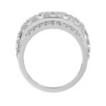 14K WHITE GOLD 1 1/2CT ROUND DIAMOND MENS RING - Image 2