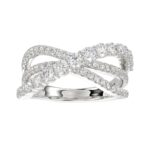 14K WHITE GOLD 1 1/3CT ROUND DIAMOND LADIES BAND