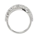 14K WHITE GOLD 1 1/3CT ROUND DIAMOND LADIES BAND - Image 3