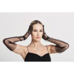 14K WHITE GOLD 1 1/4CT ROUND DIAMOND LADIES PENDANT WITH CHAIN(COLOR STONE ROUND GREEN EMERALD DIAMOND 1/2CT) - Image 2