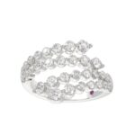 14K WHITE GOLD 1 3/4CT ROUND DIAMOND LADIES FASHION RING