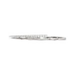 14K WHITE GOLD 1/2CT ROUND DIAMOND LADIES BANGLE - Image 4