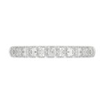14K WHITE GOLD 1/2CT ROUND/PINK SAPPHIRE DIAMOND LADIES BAND - Image 2