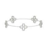14K WHITE GOLD 1CT ROUND DIAMOND LADIES BRACELET