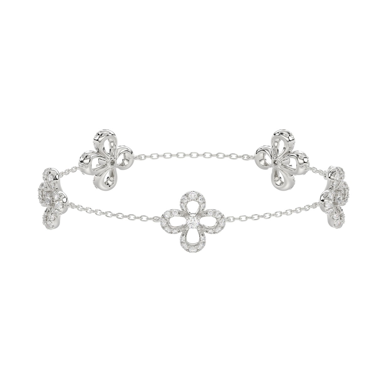 19223420_VA16219W-1201x1201.jpg 14K WHITE GOLD 1CT ROUND DIAMOND LADIES BRACELET - Image 1