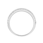 14K WHITE GOLD 1CT ROUND DIAMOND MEN'S BAND - Image 2